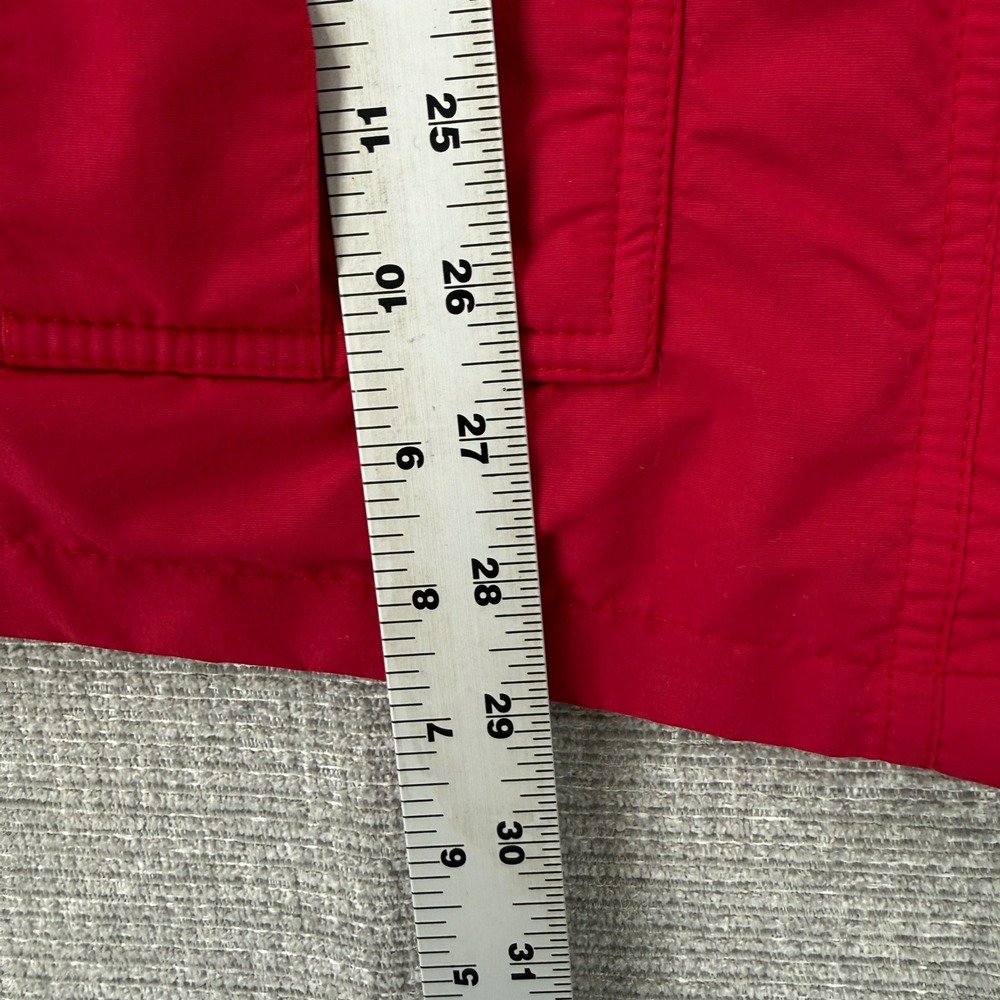 Vintage REI Hooded Jacket Women 12 Red Plaid Merino Wool Lined Gorpcore Boho - Picture 6 of 13